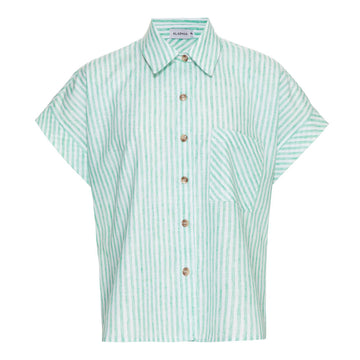 Camisa Veronica Listra Verde Bandeira