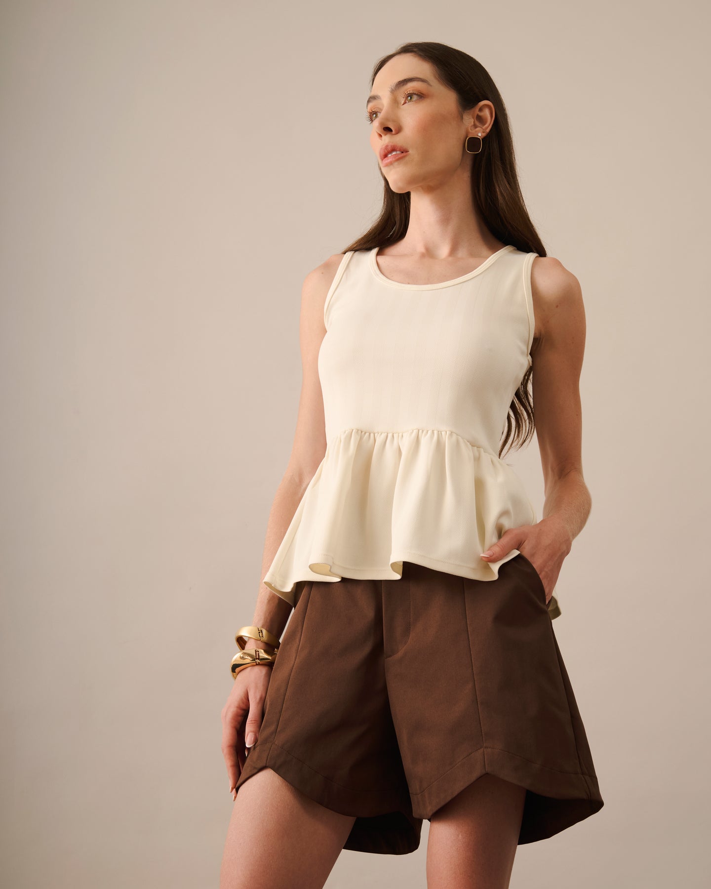 Shorts Ivete Chocolate