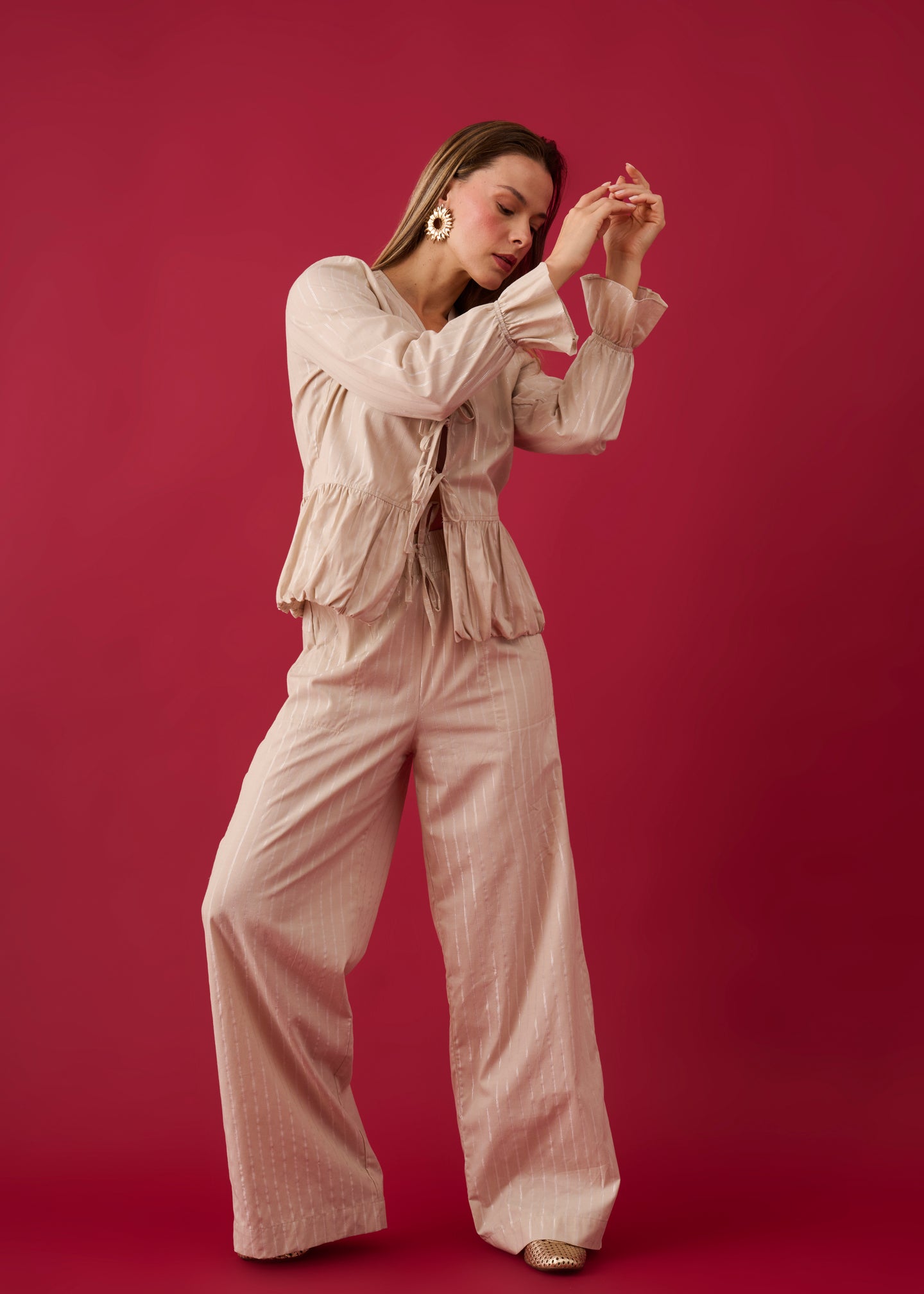 Calça Celina Bege