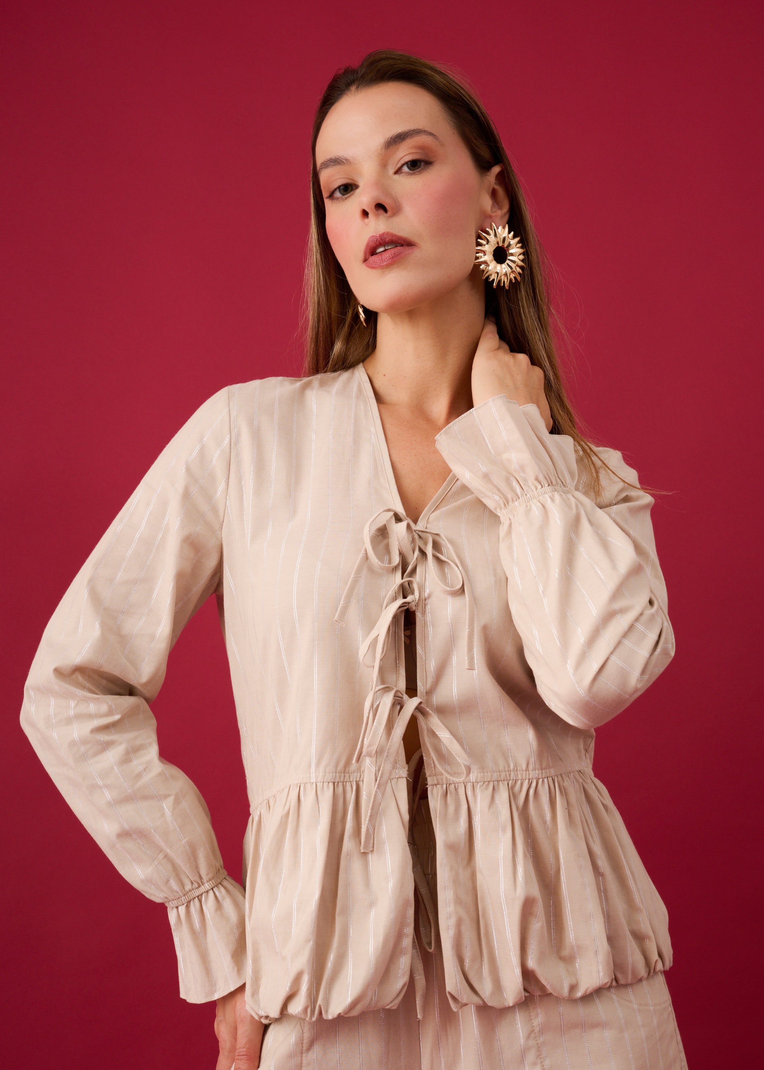 Blusa Consuelo Bege
