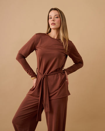 Blusa Noemia Marrom