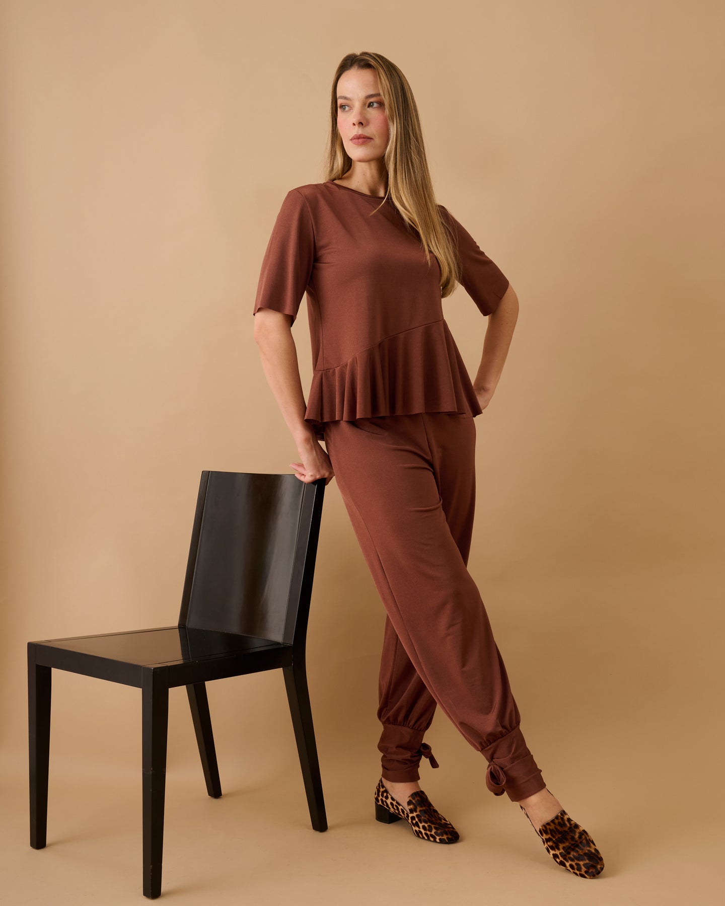 Blusa Bianca Marrom