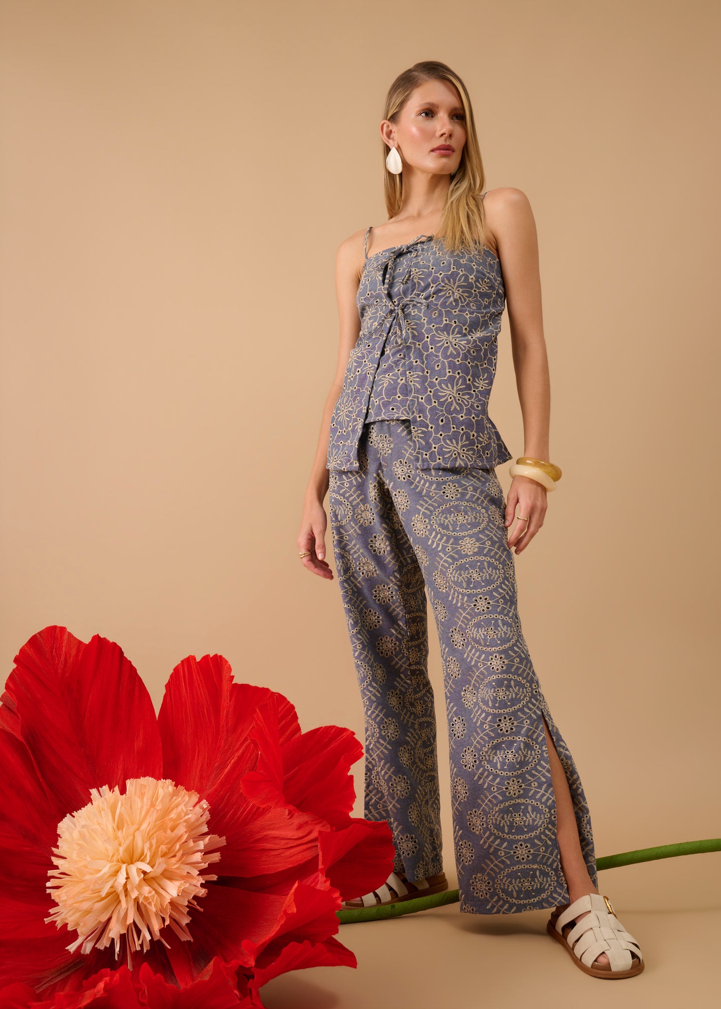 Blusa Leona Jeans Floral