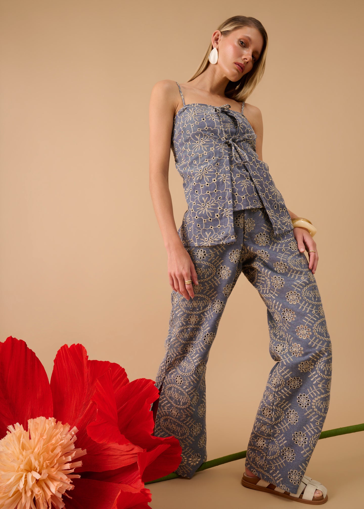 Blusa Leona Jeans Floral