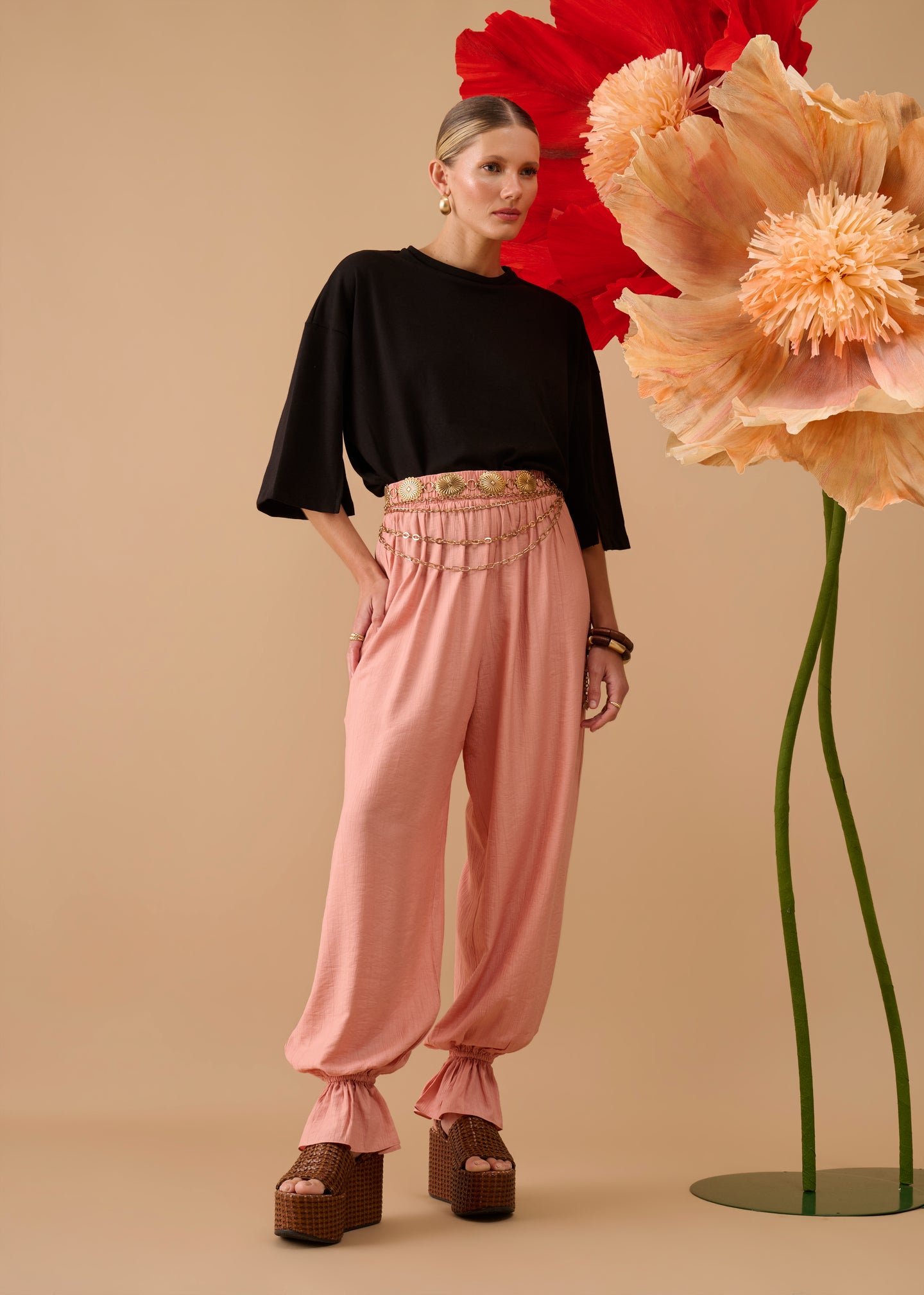 Calça Bruna Rosa