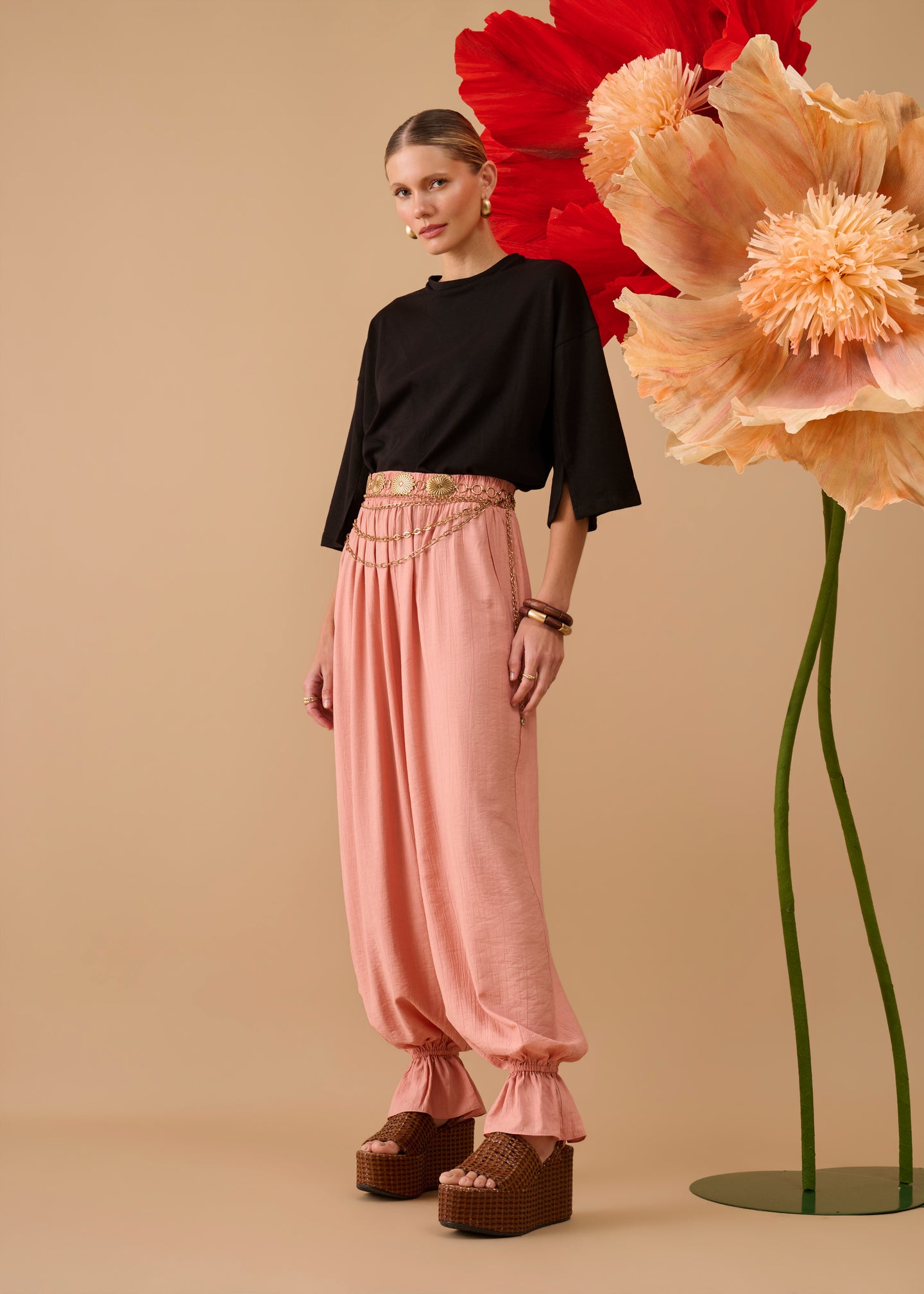 Calça Bruna Rosa