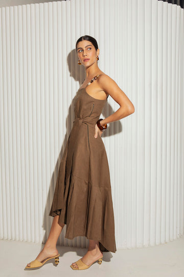 Vestido Isabele Verde Oliva