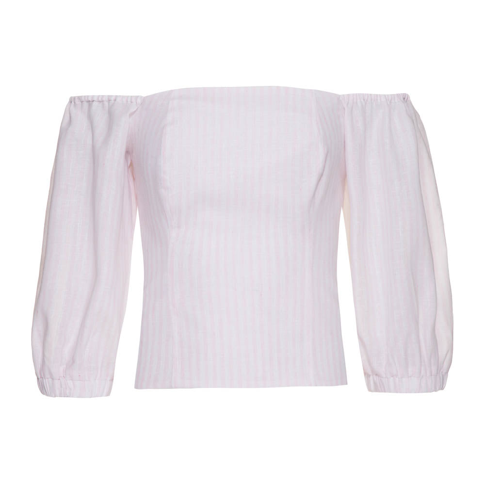 Blusa Ema Listra Rosa