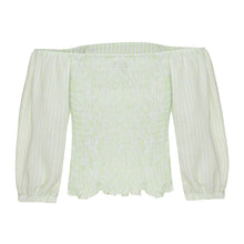 Blusa Ema Listra Verde Kiwi