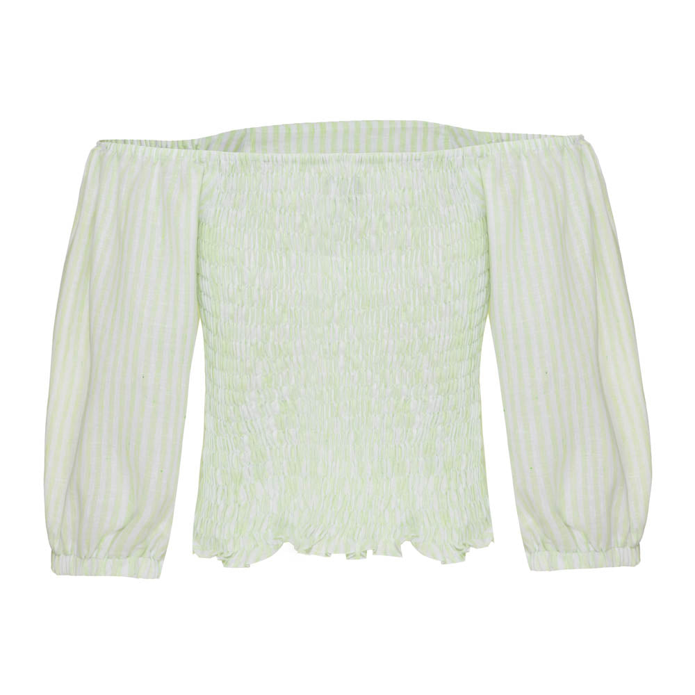 Blusa Ema Listra Verde Kiwi