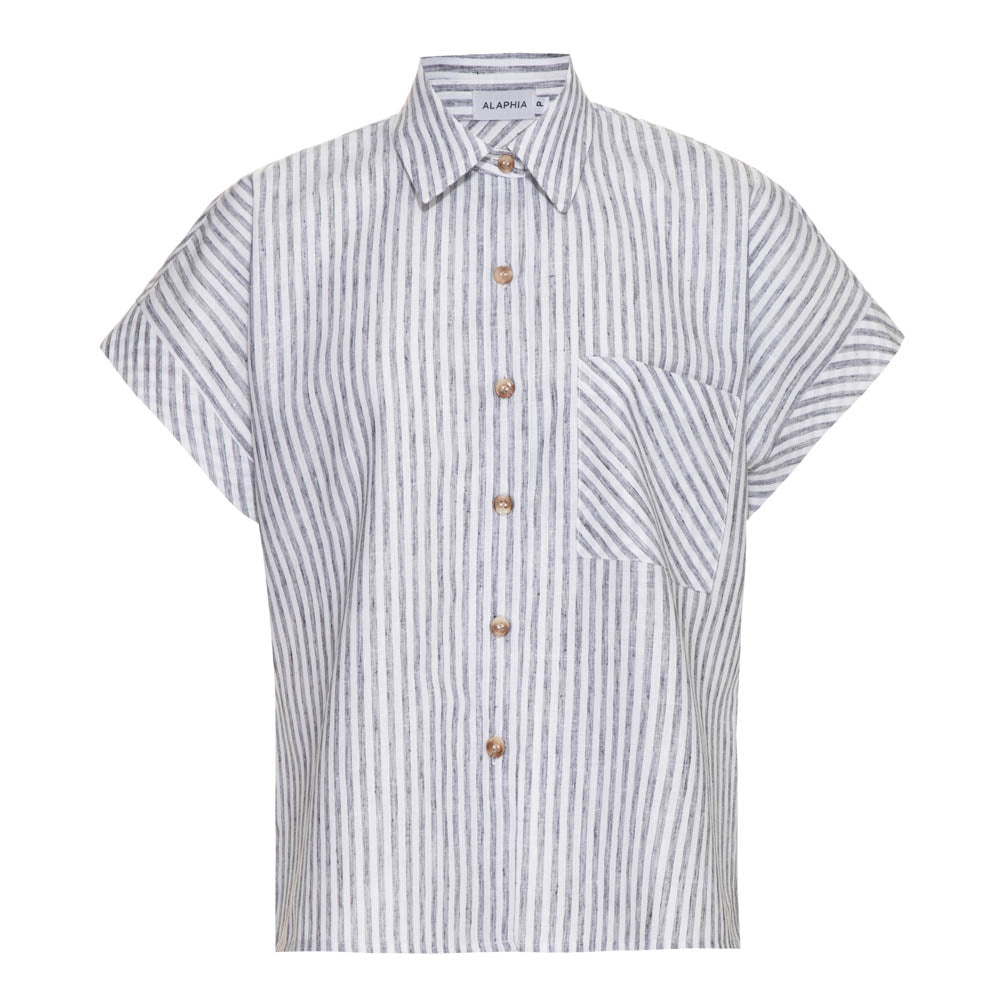 Camisa Veronica Listra Preta