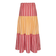 Saia Olívia Vermelho e Amarelo
