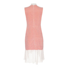 Vestido Leonor Laranja e Branco